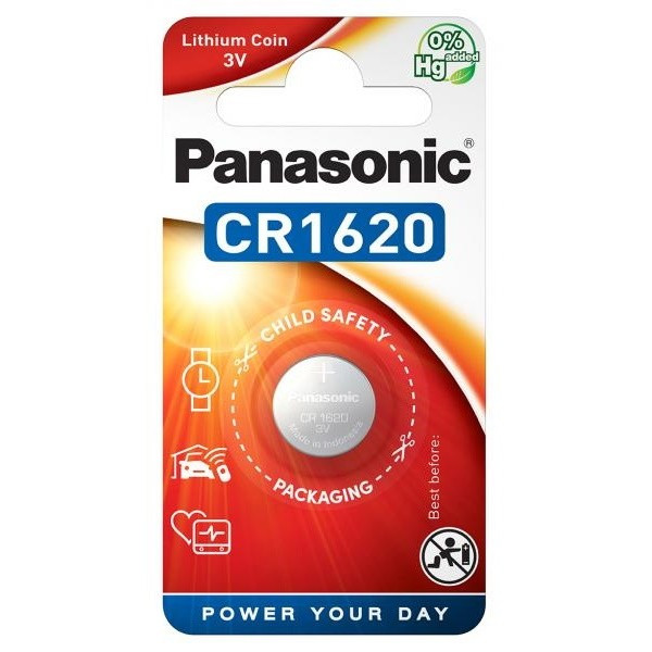 Panasonic Lithium Battery CR1620 3V Single image